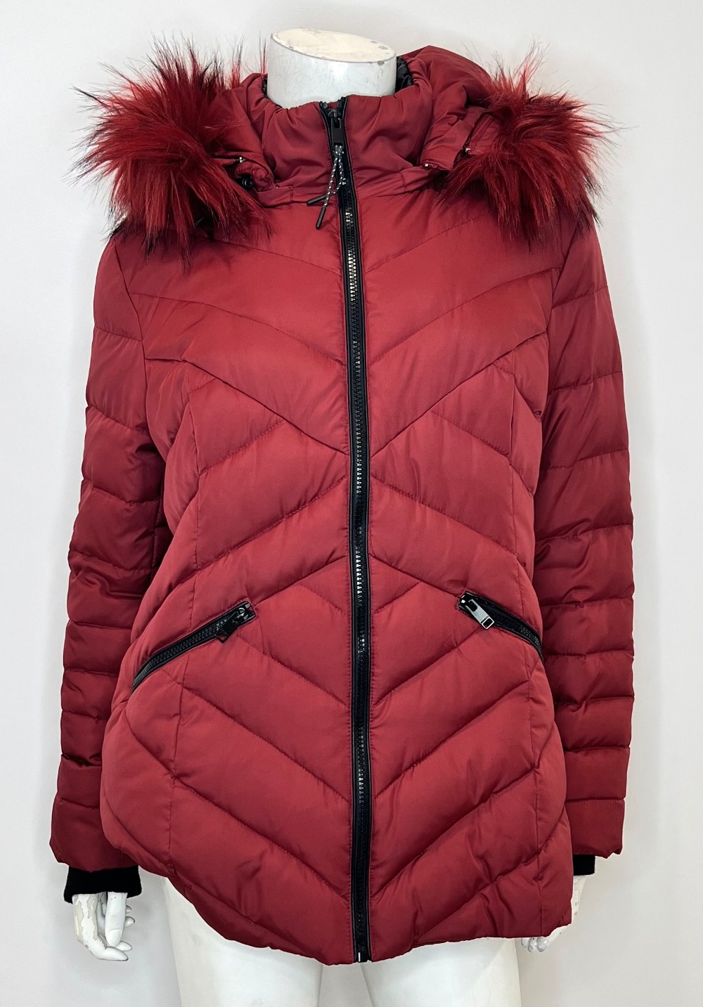 Manteau NOVELTI (M/L) rouge (duvet et plumes)
