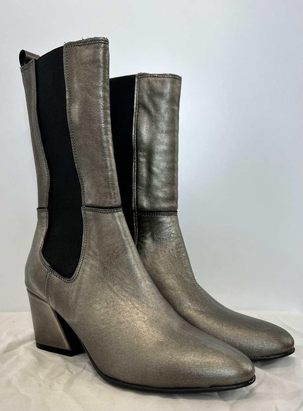 Bottillons Bueno (5.5) Argent (Cuir Veritable)