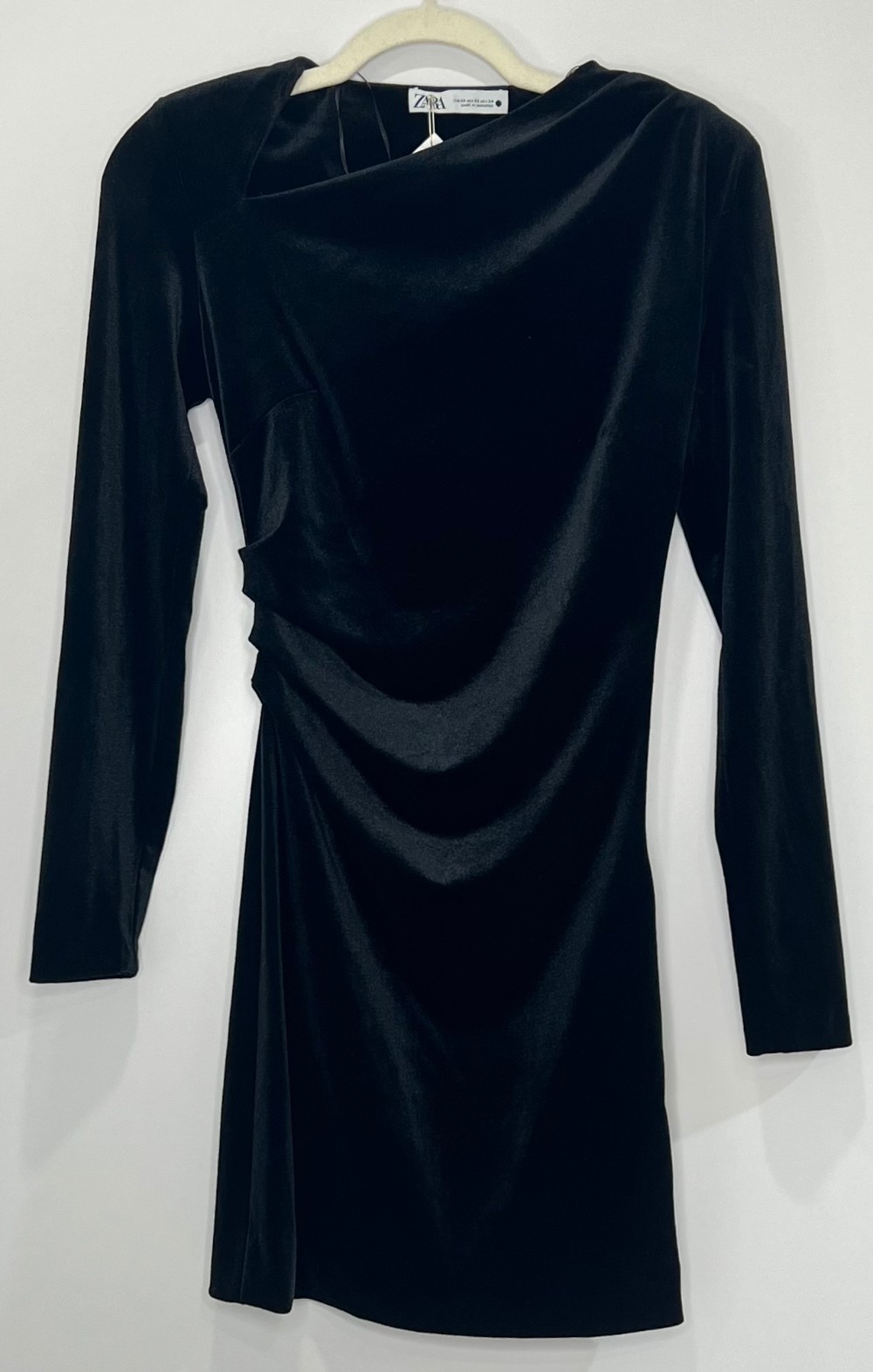 Robe Zara (XS) noire (velours)