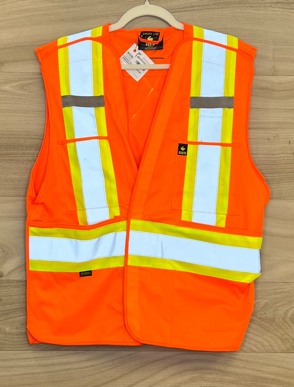 H Dossard Kosto (XL) orange réfléchissant