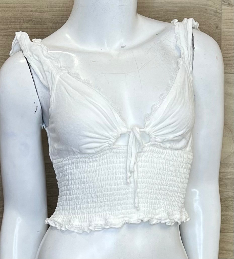 Camisole Garage (XS) Ivoire (Nid Abeille)