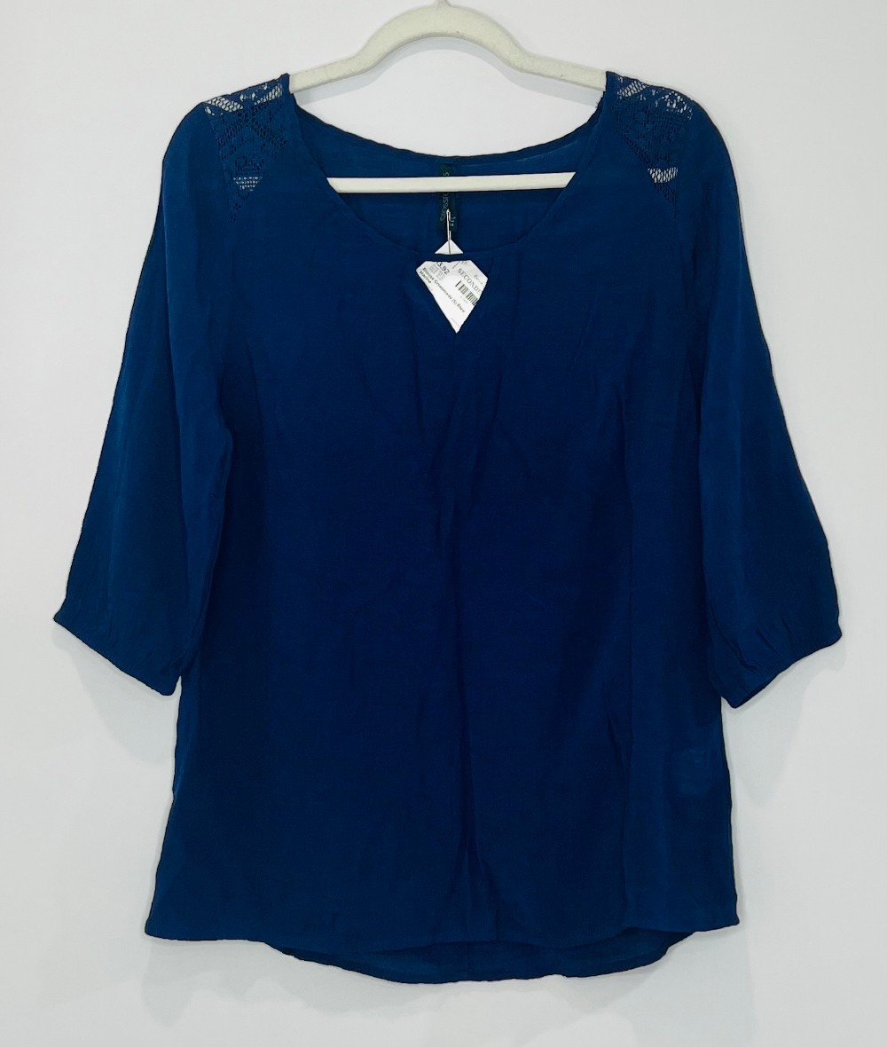 Blouse Crossroads (S) Bleu Marine