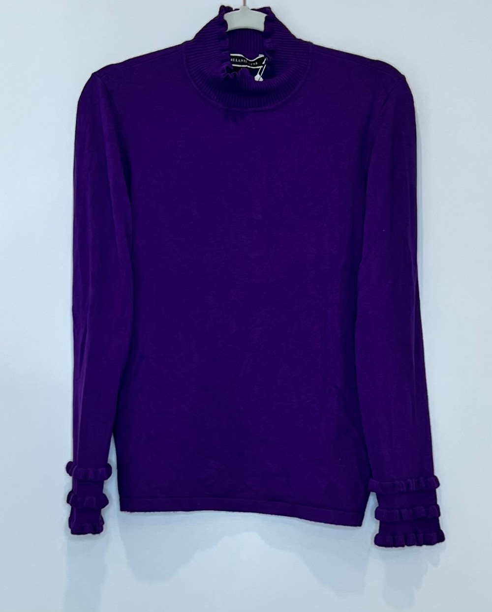 Chandail Melanie Lyne (M) mauve (col montant)