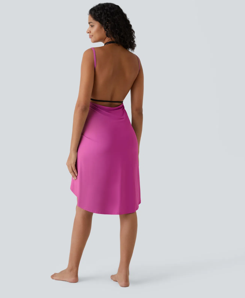 Robe Cache-Maillot Halara (XL) Mauve