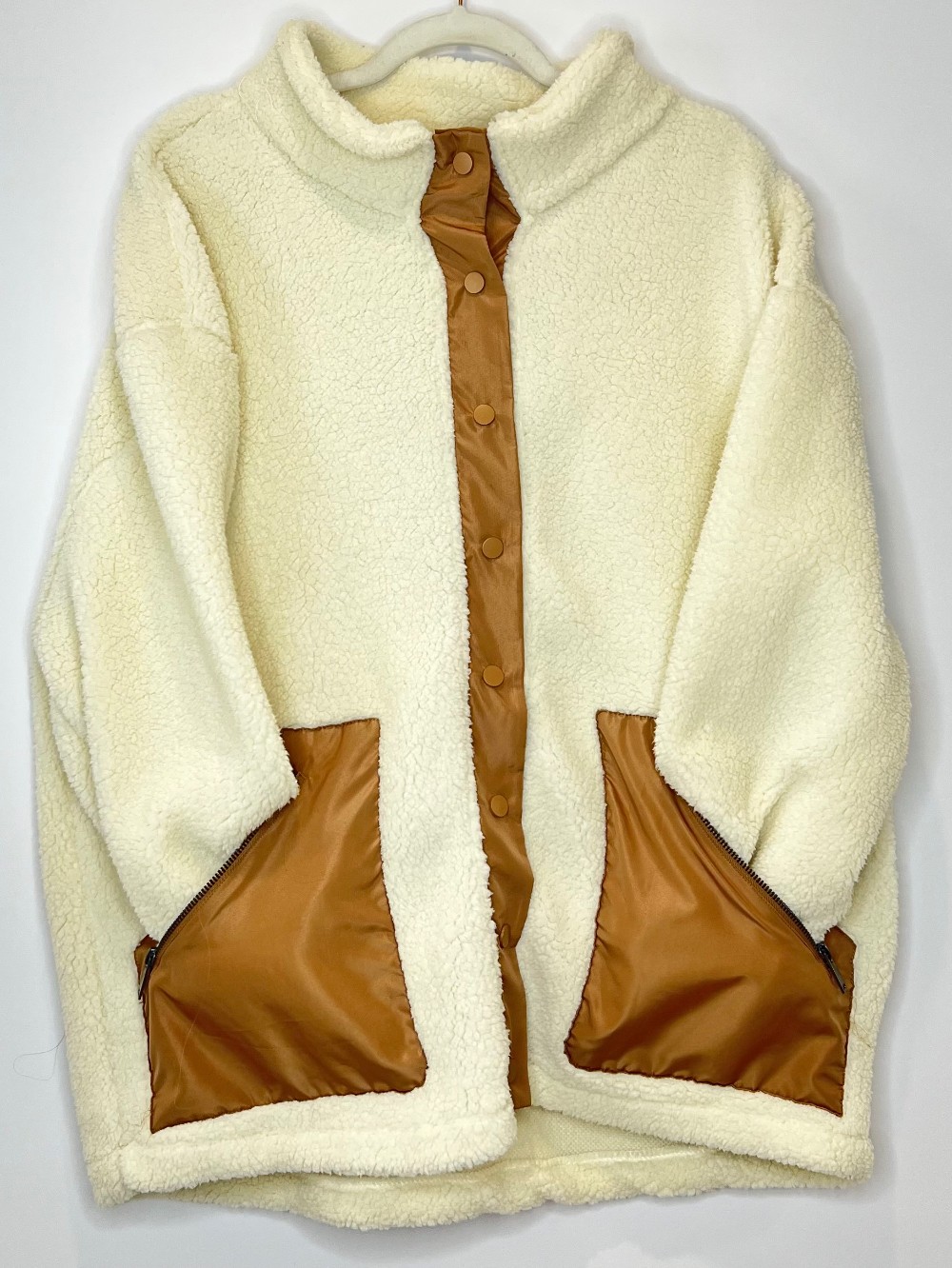 Manteau HYPE (XL) beige (sherpa)