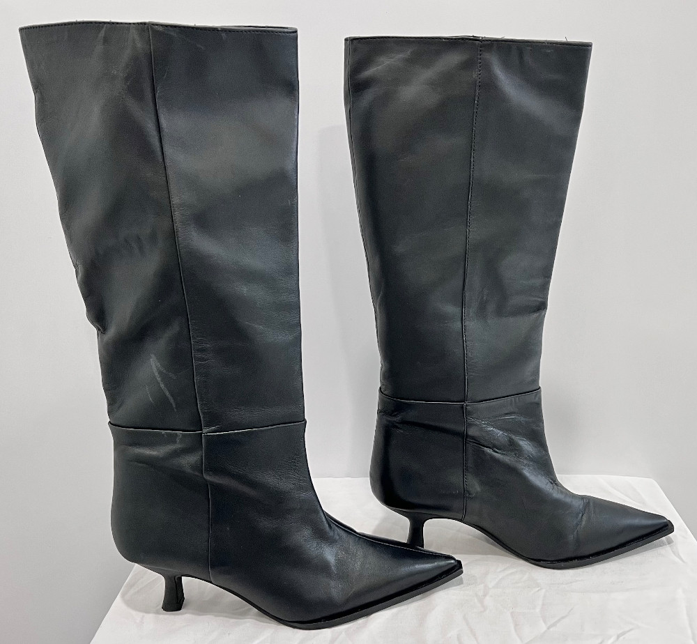 Bottes Simons (38/8) noires (cuir)