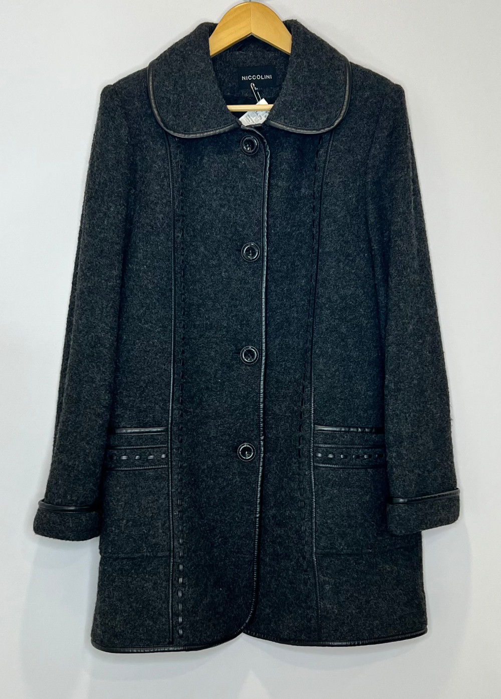 Manteau NICCOLINI (L) gris (laine