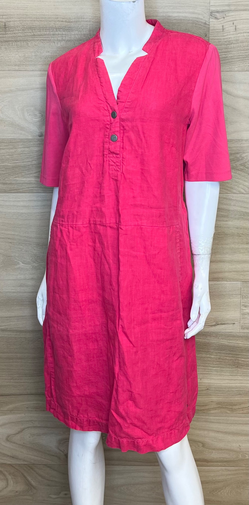 Robe Sandwich (M/10) rose fushia (lin)