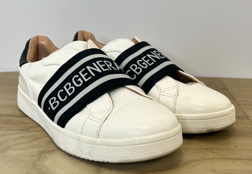 Espadrilles BCBG (8) Blanc (Elastique Noir)