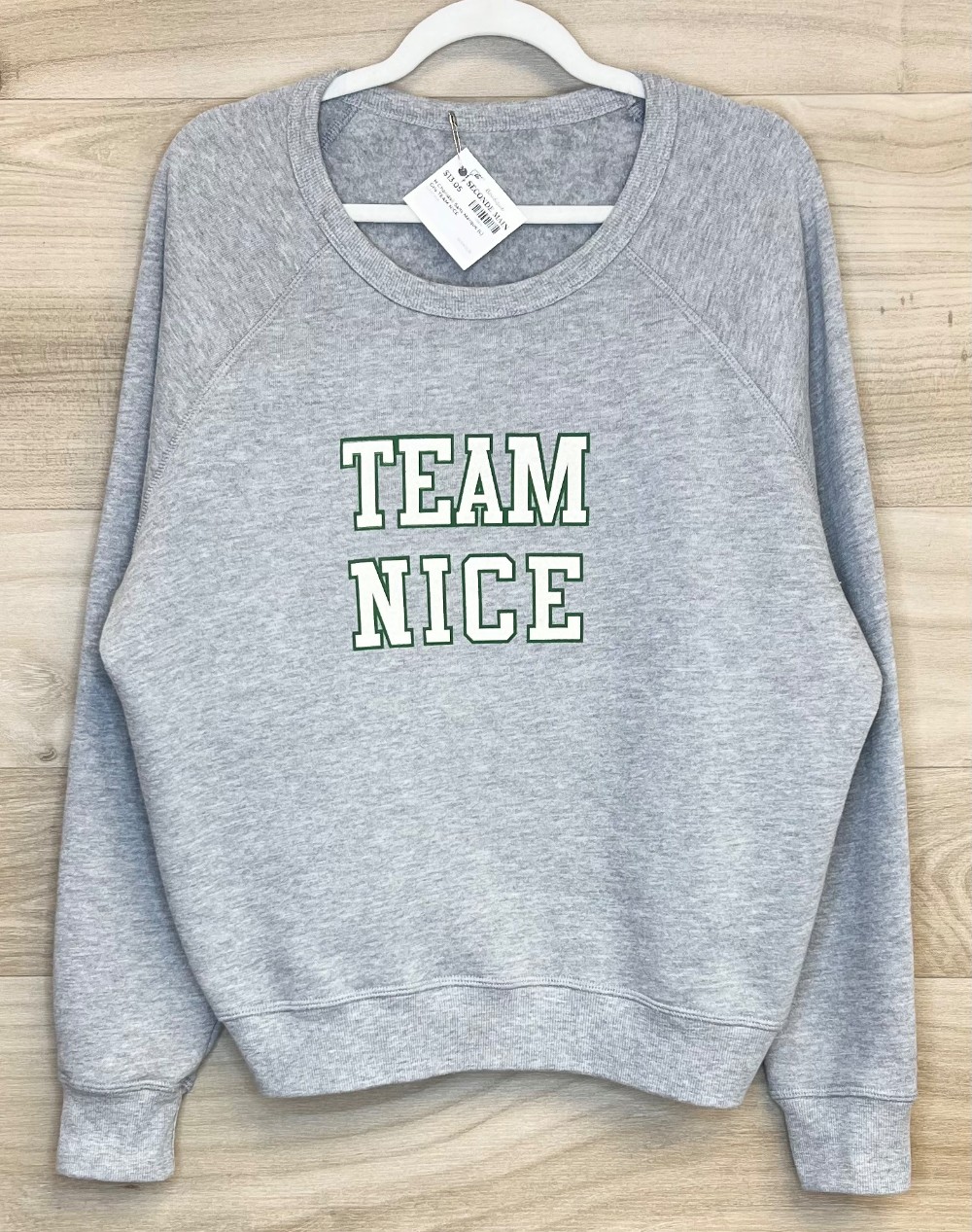 H Chandail Sans Marque (L)  Gris TEAM  NICE