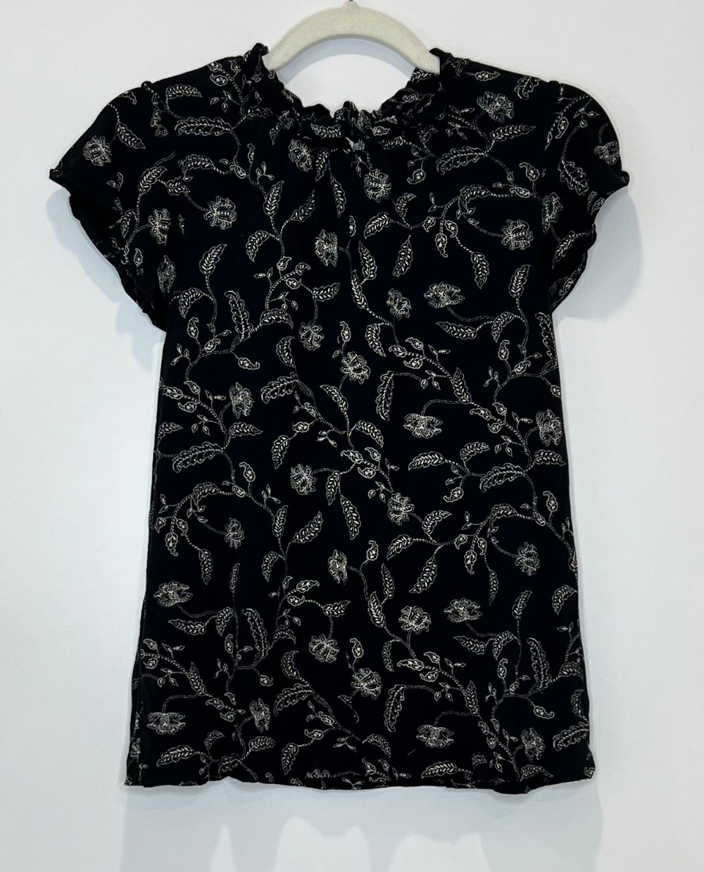 Chandail Reitmans (XL) Noir avec Motifs Blanc