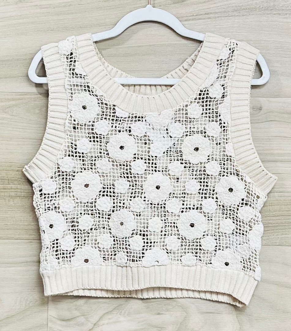 Jupe Kuwalla (S) beige (crochet)