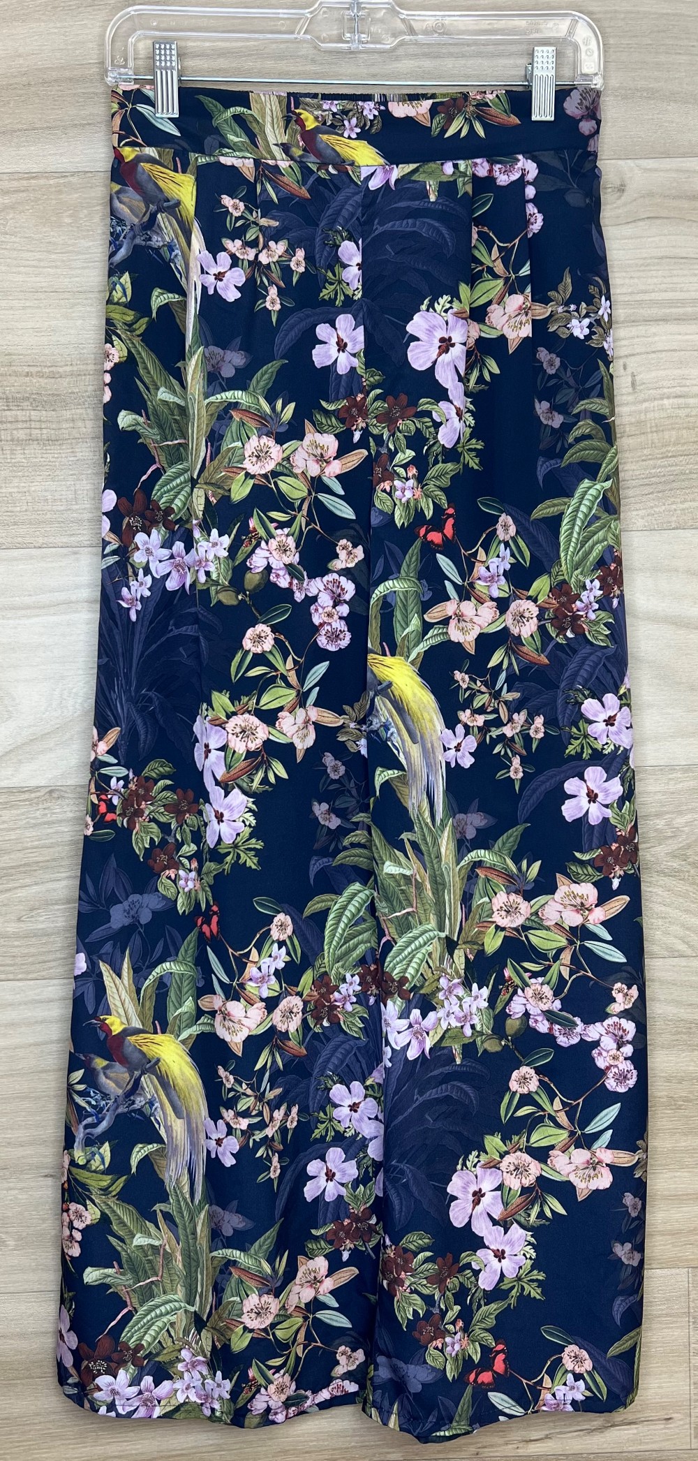Pantalon H&M (XS/4) Mauve Fleuri (Leger)