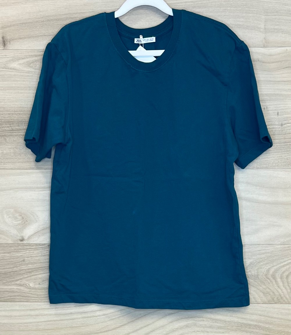 H Tshirt Zara (M) vert émeraude