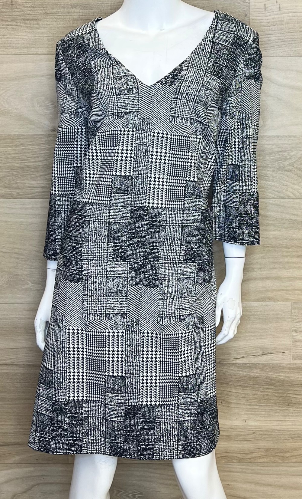 Robe Le Chateau (XL) Noir Motifs Gris