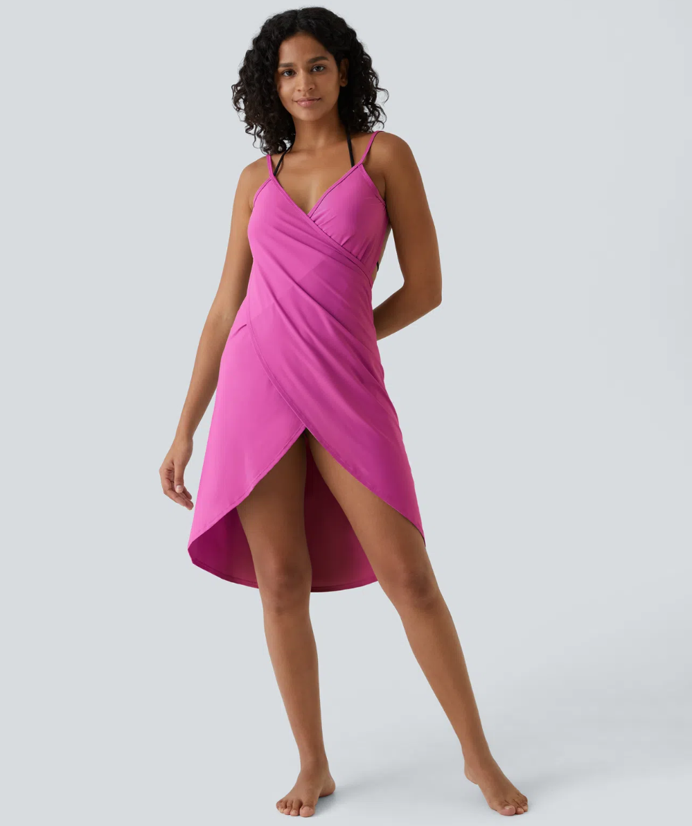 Robe Cache-Maillot Halara (XL) Mauve