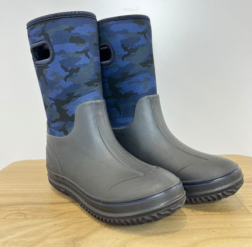 H Bottes Bogs (6) Bleu Camouflage