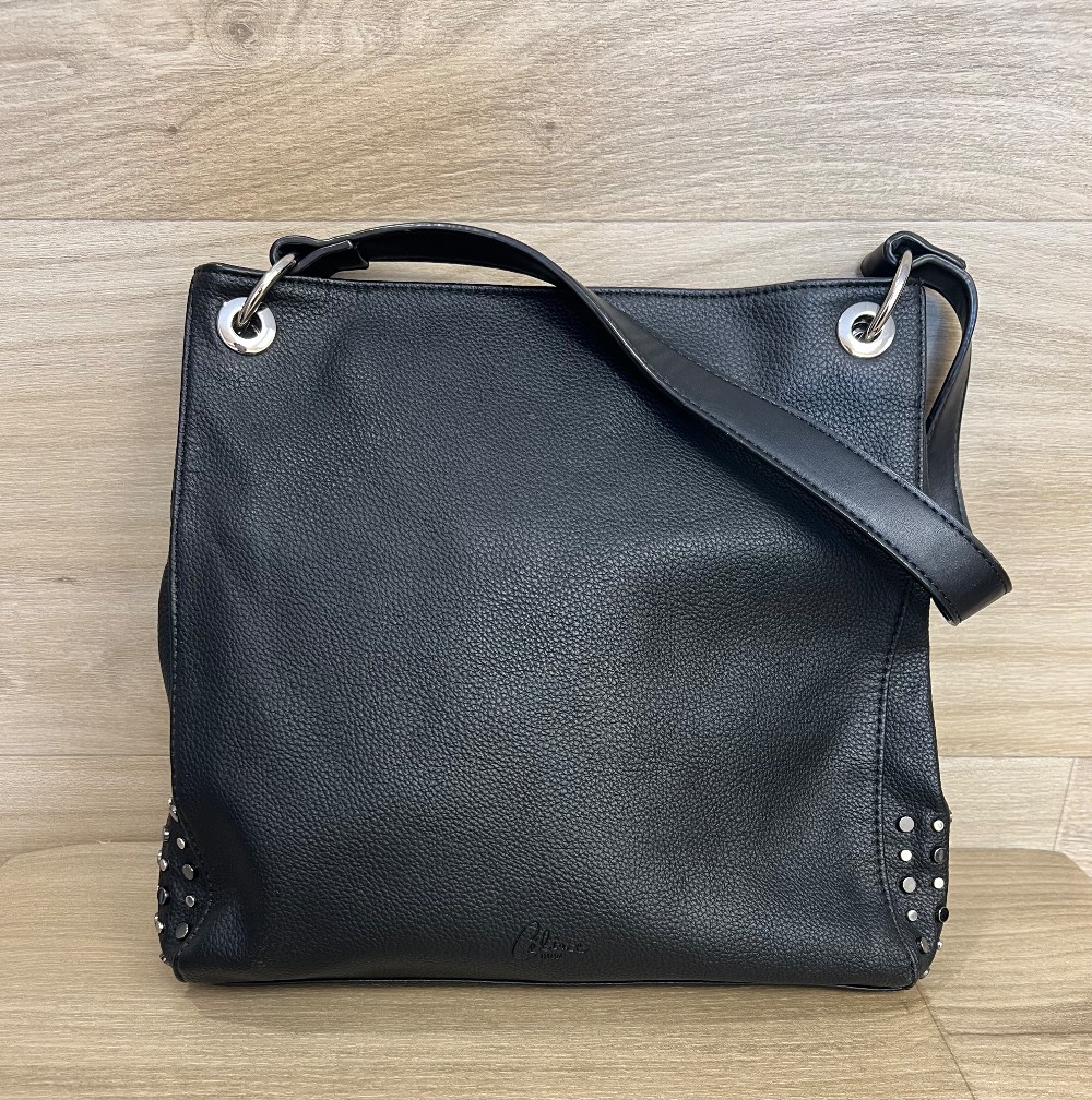 Sacoche Celine Dion Noir avec détails argent