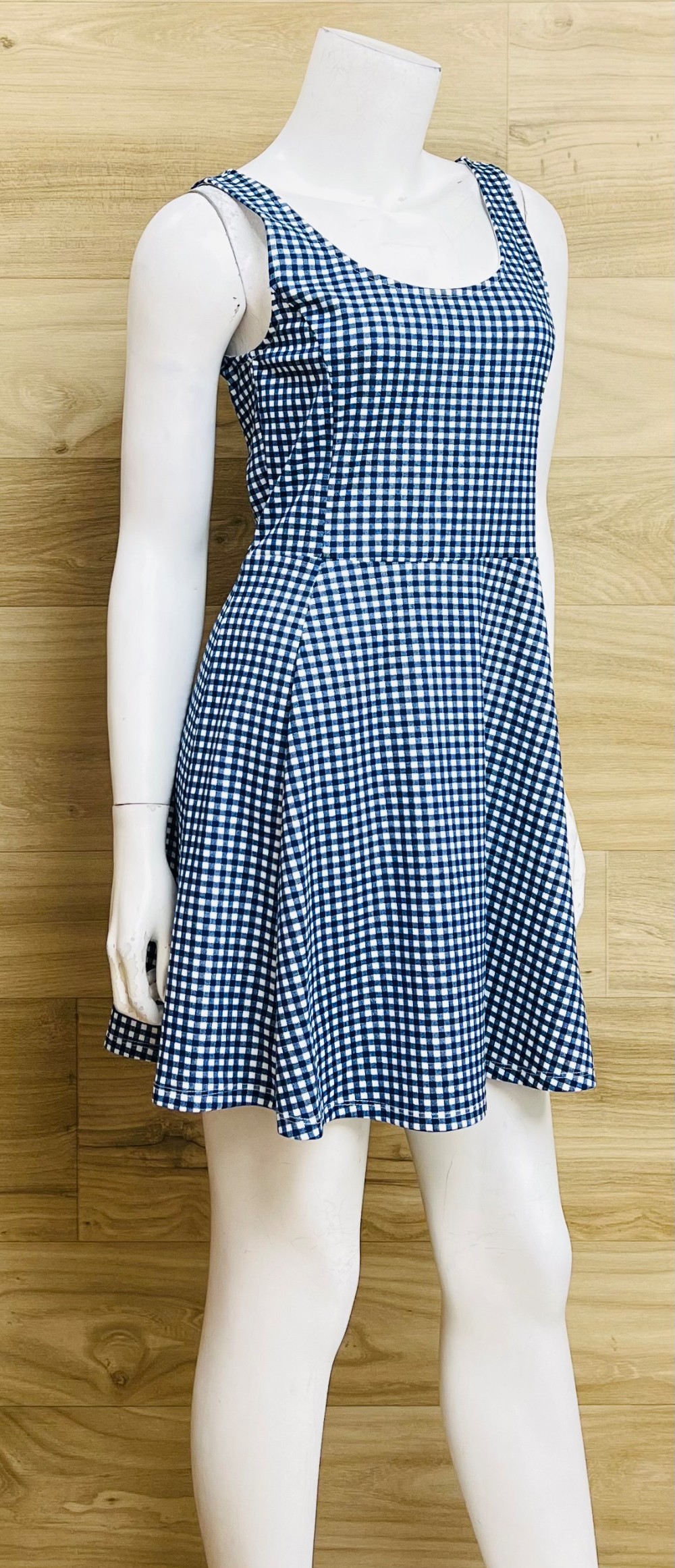 Robe H&M (M) Bleu Carreau