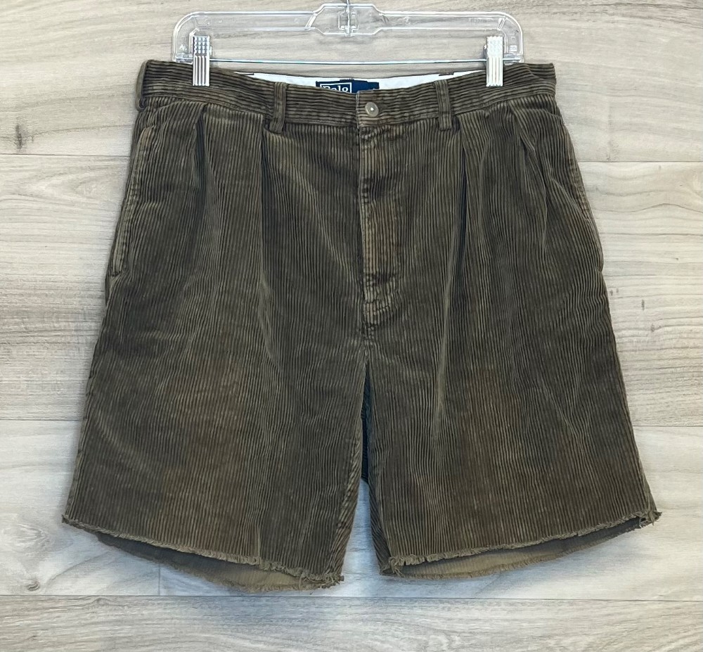 H Short Ralph Lauren (M/34) brun (corduroy)