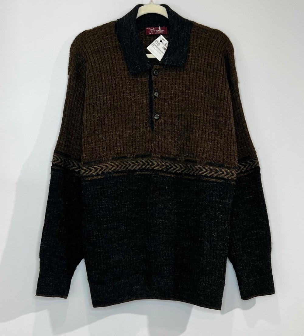 H Chandail Cooper (XL) brun et gris