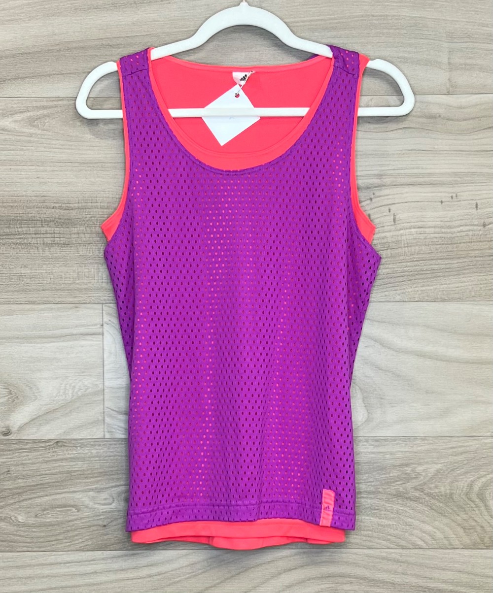 Camisole Adidas (XS) mauve et orange fluo