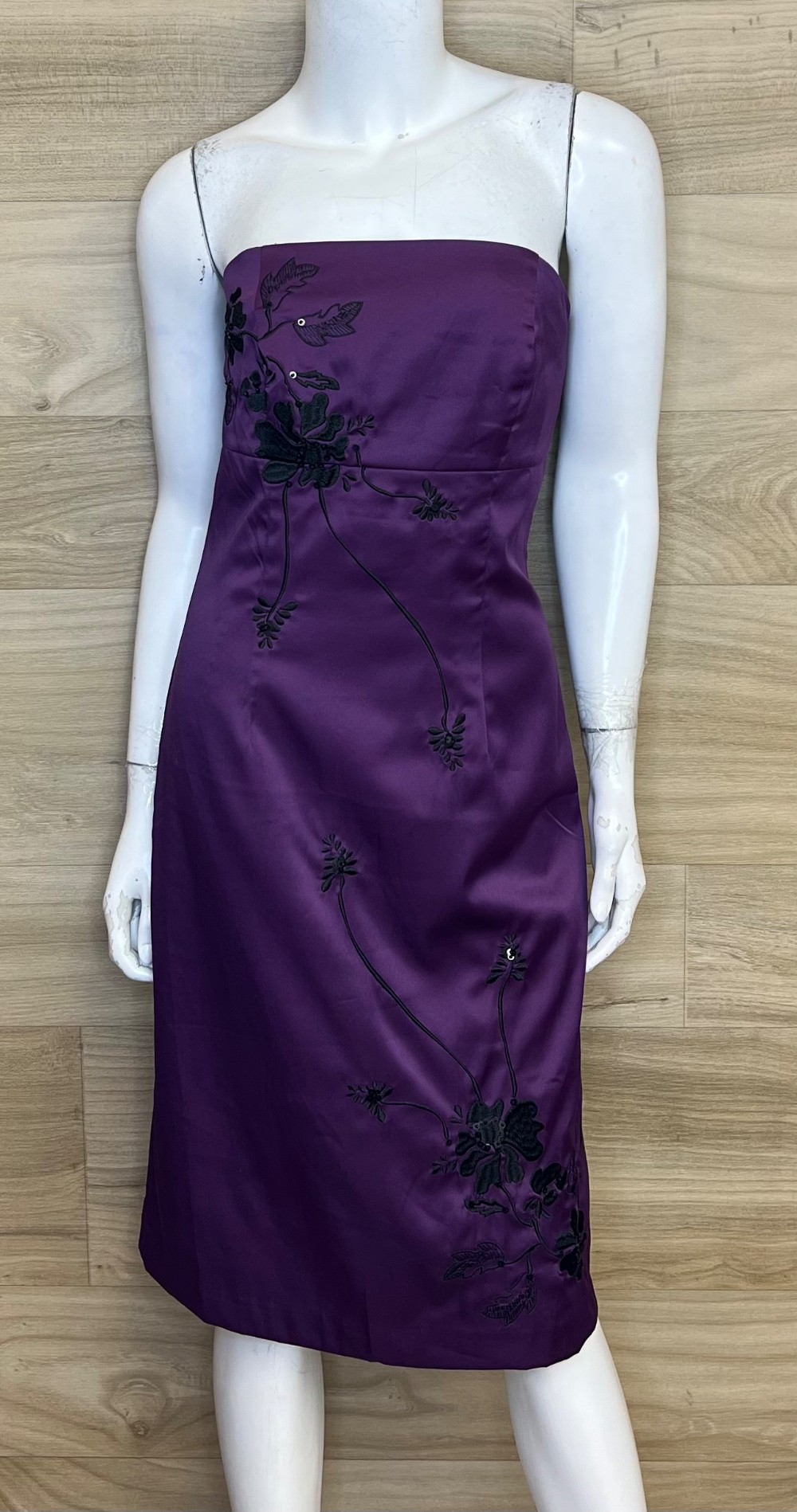 Robe Vero Moda (S) Mauve Broderie Noire