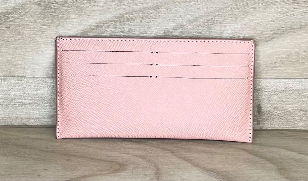 Porte Carte Sans Marque  Rose Faux Cuir