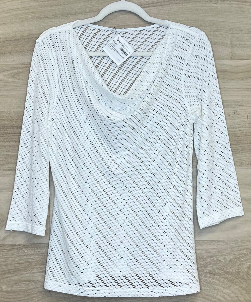 Chandail Etiquette Coupee (S) Blanc Ajoure