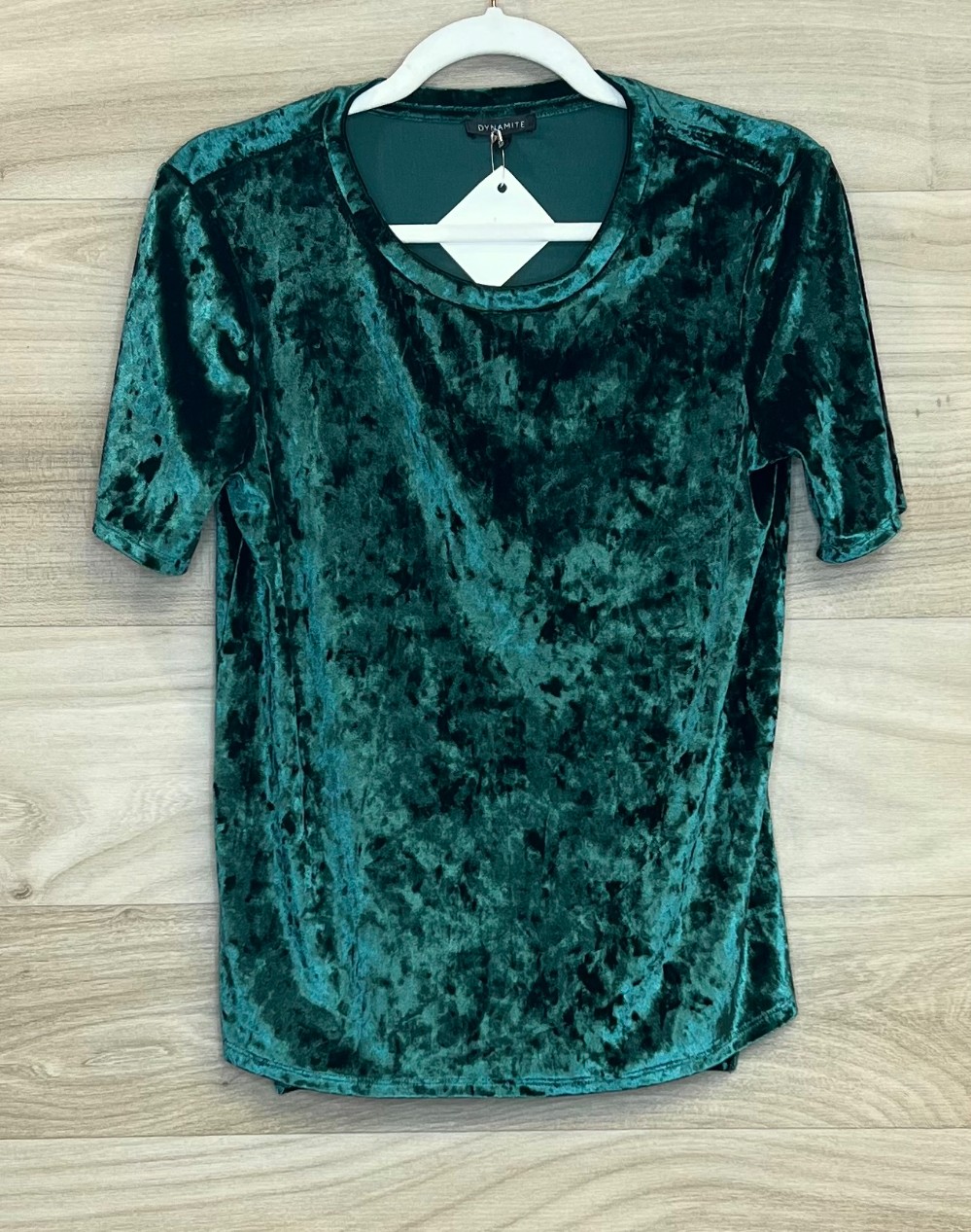 Tshirt Dynamite (S) vert velours