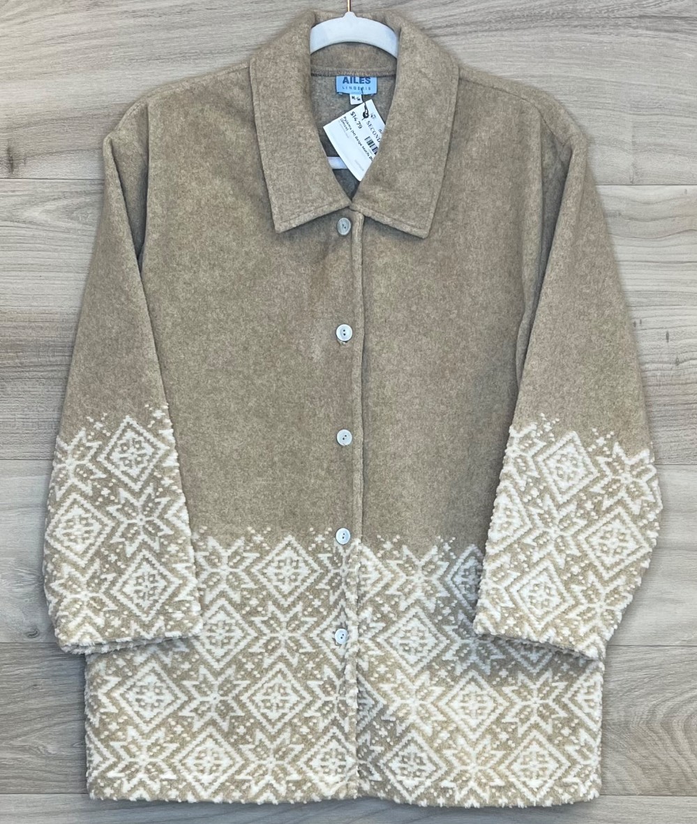 Pyjama (M) Beige Motifs Blanc (2mcx)