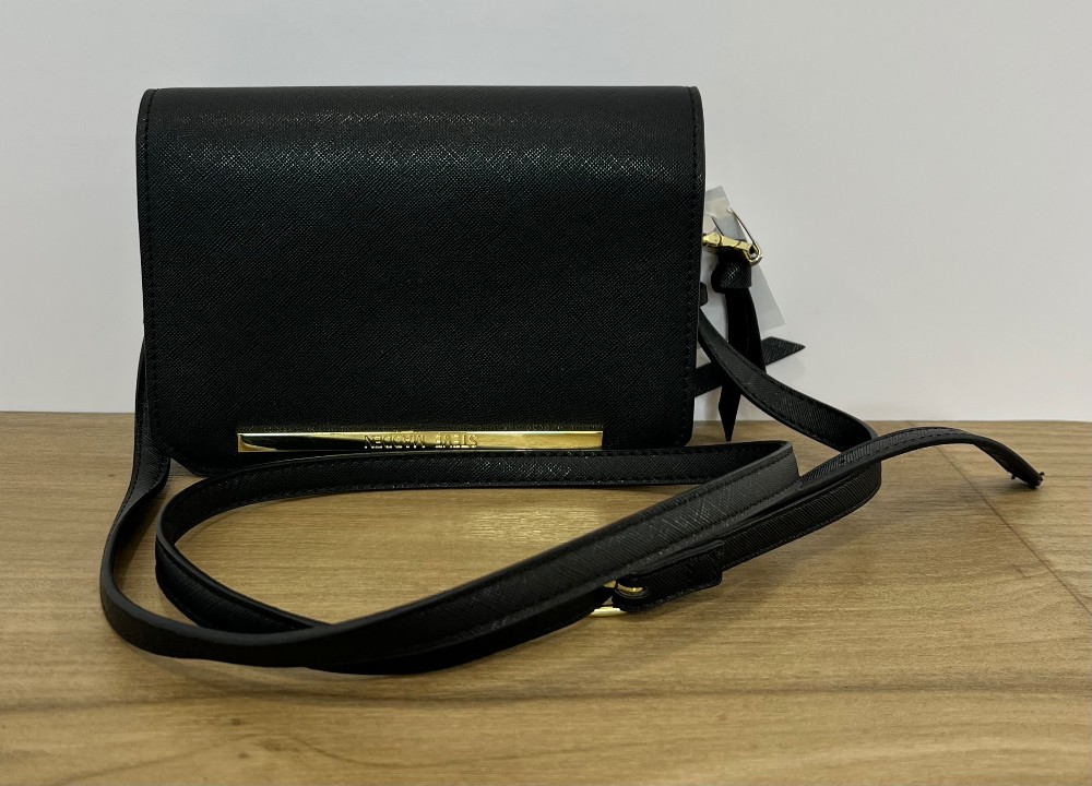 Sac à main Steve Madden noir et or