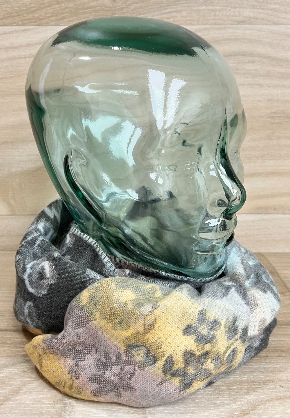 Foulard Sans Marque  bleu et jaune (ultra doux)