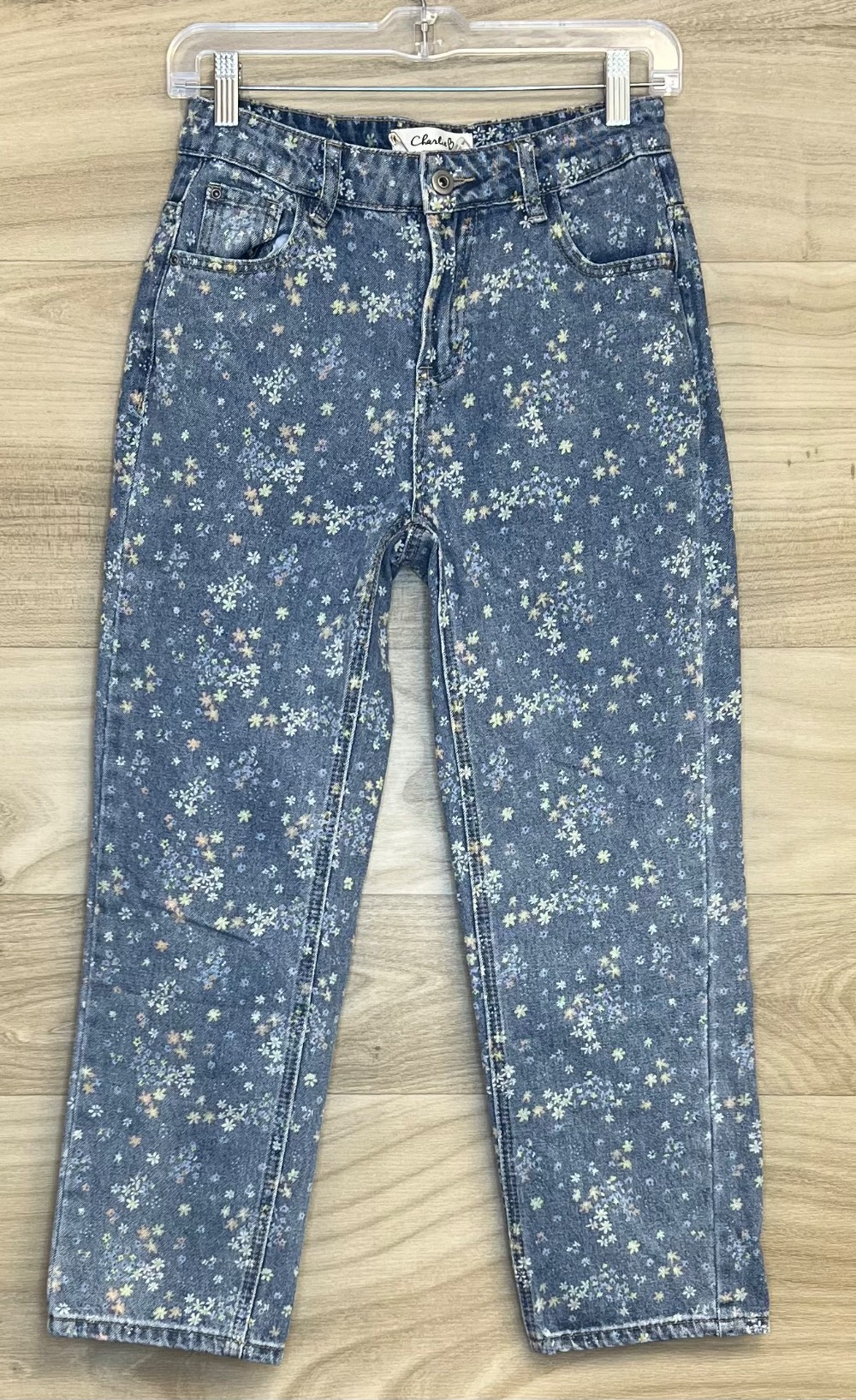 Jeans Charlie B (XS/0) Bleu Pâle Fleurie