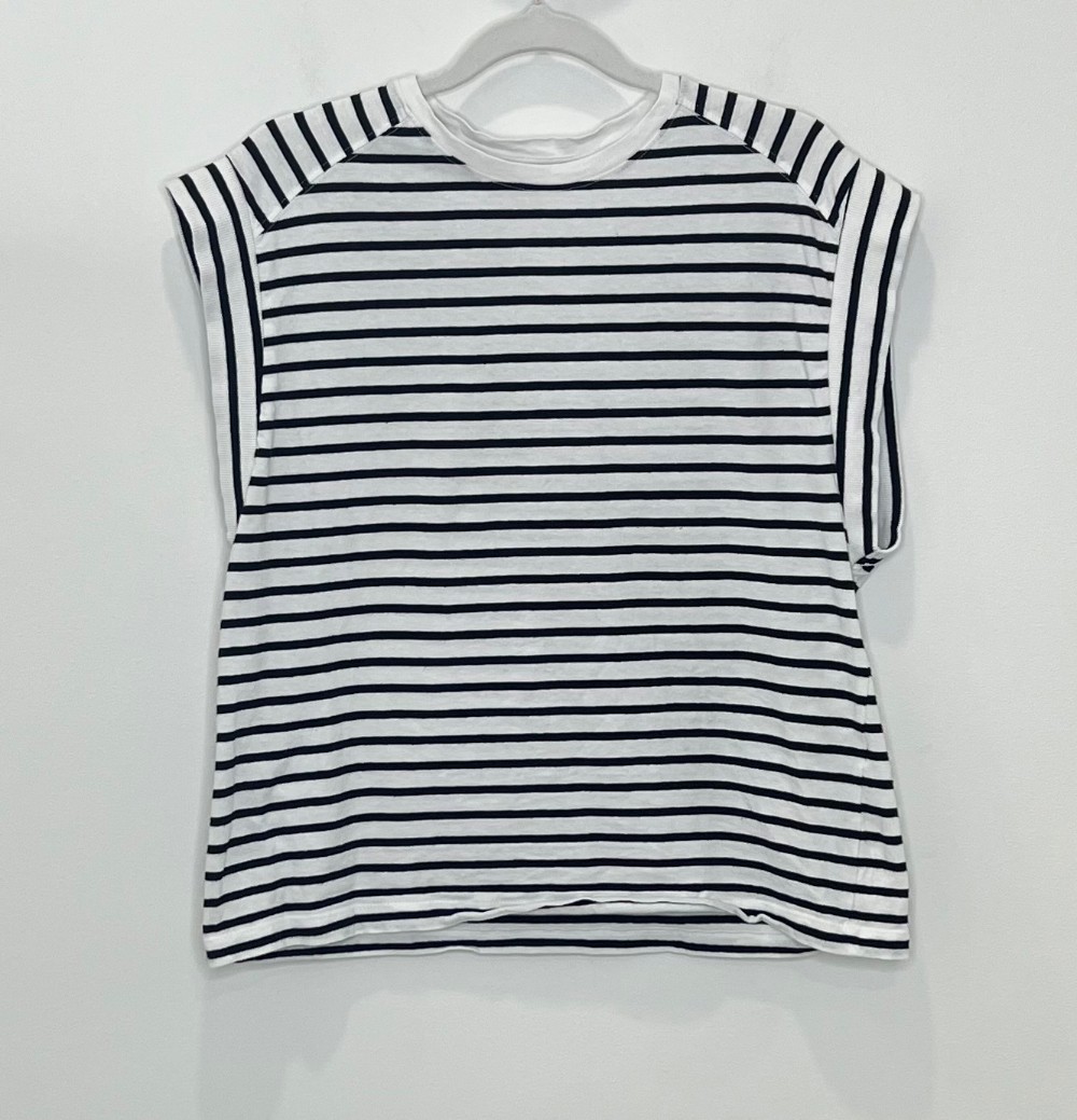 Camisole Zara (M) Rayé Noir Et Blanc