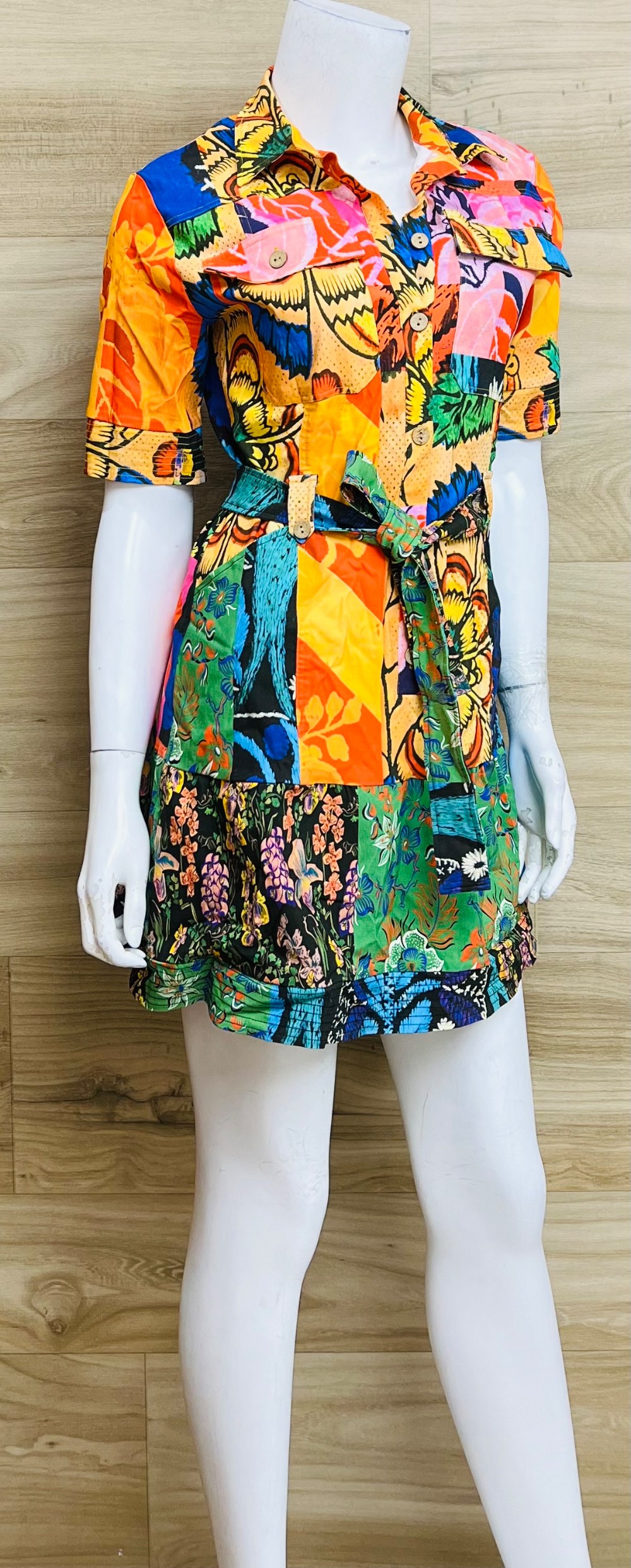 Robe Desigual (XS/S) Orange, Rose, Bleu