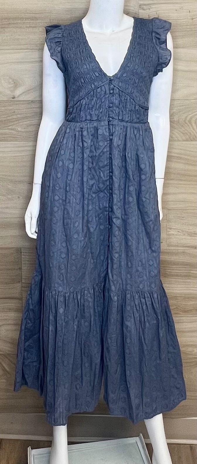 Robe Anthropologie (S) bleu (nid d'abeille)
