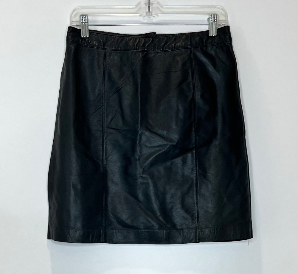 Jupe San Francisco (M) noire (cuir véritable)