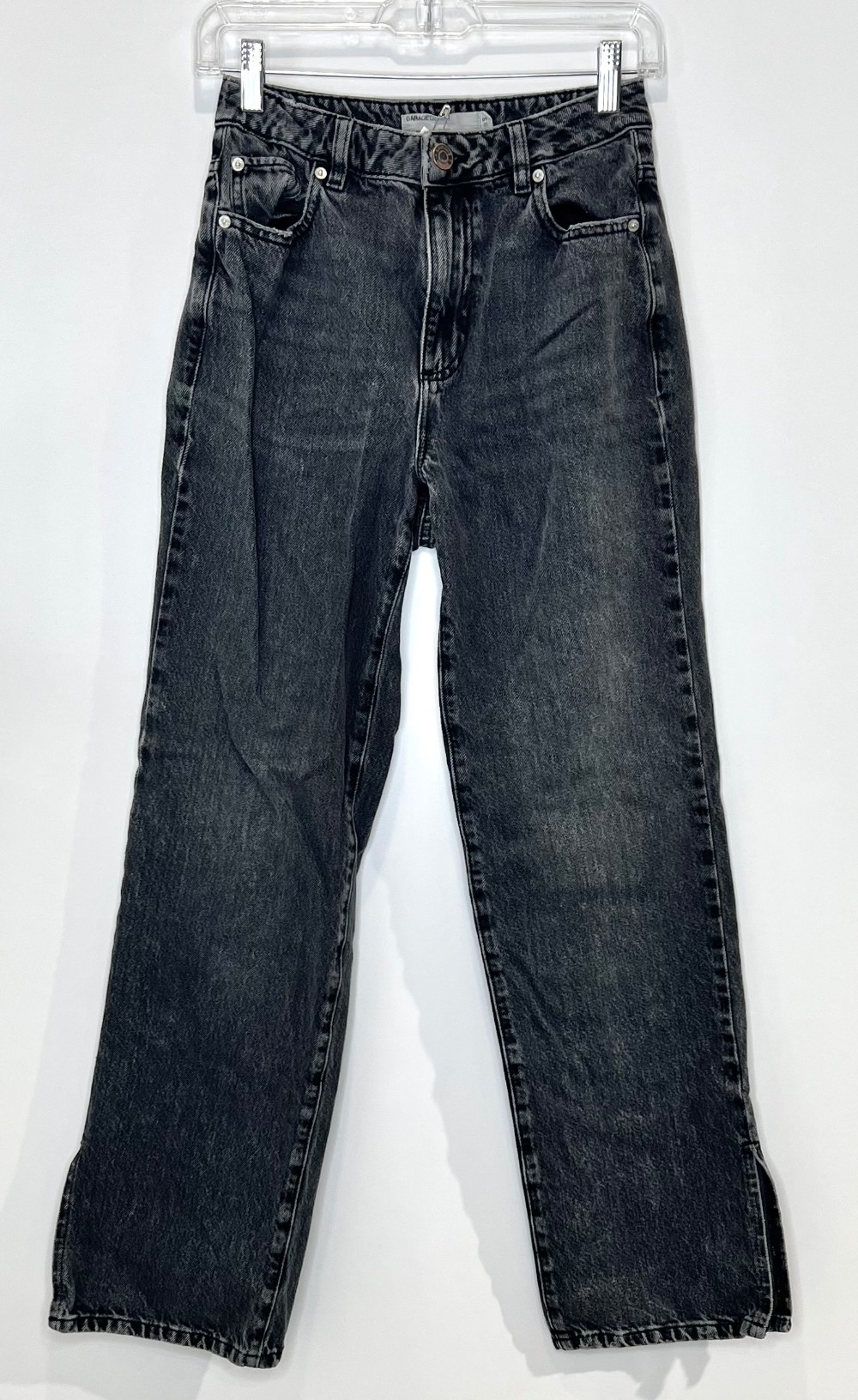 Jeans Garage (XXS/0) noir délavé