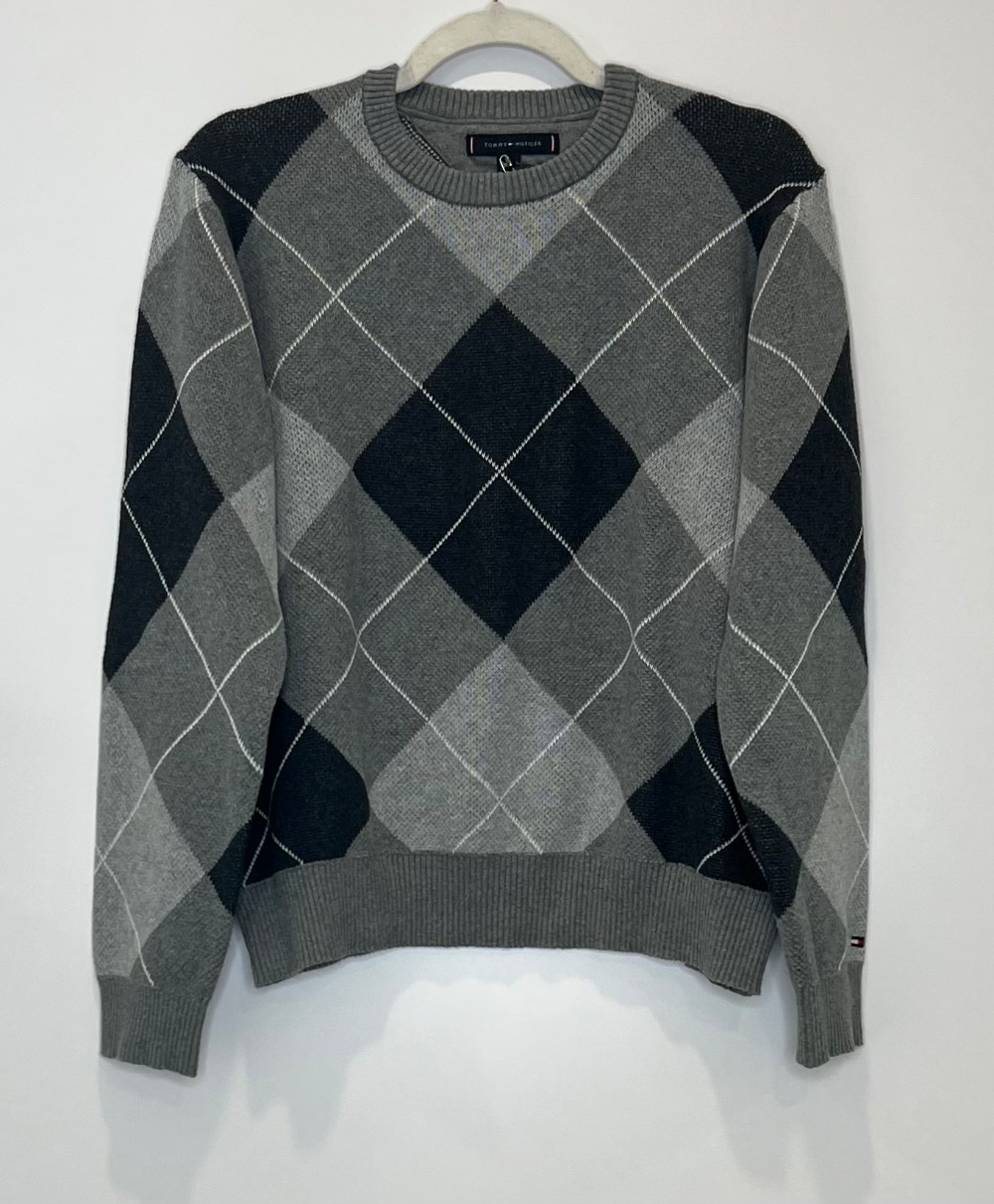 Chandail Tommy Hilfiger (M) Carreauté Gris