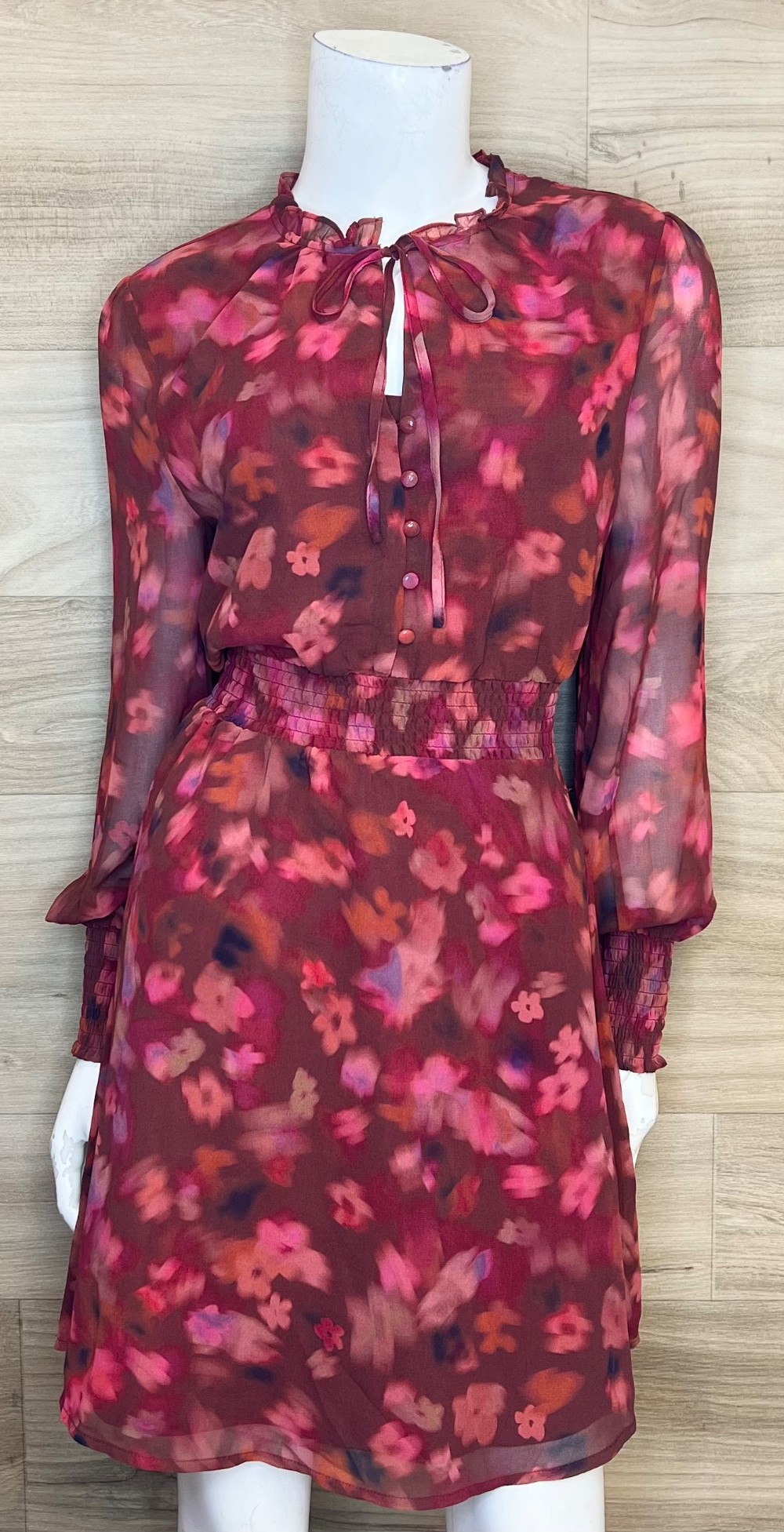 Robe BB Dakota (S/M) rouge et rose