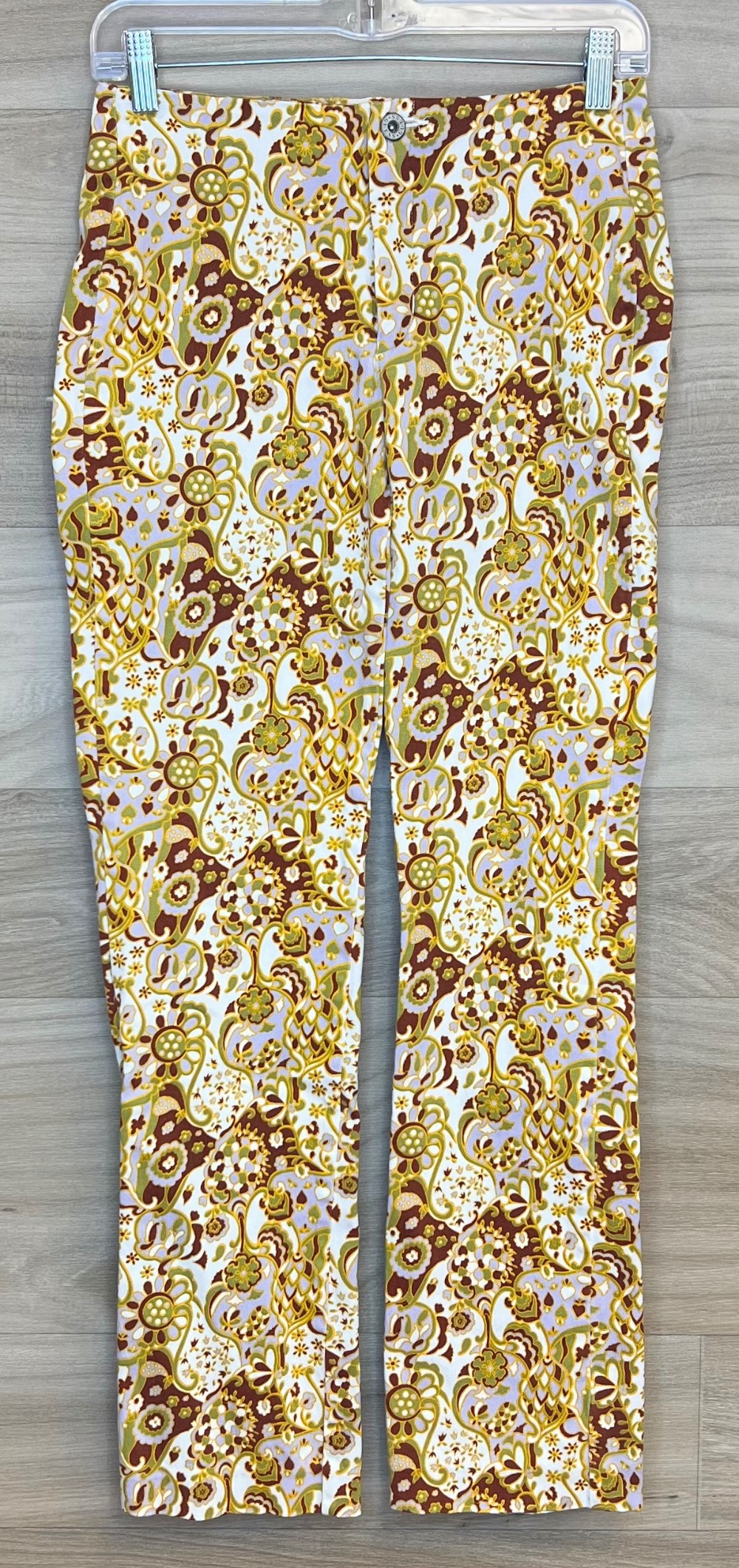 Pantalon Guess (XS/4) Jaune, Vert, Brun et Blanc