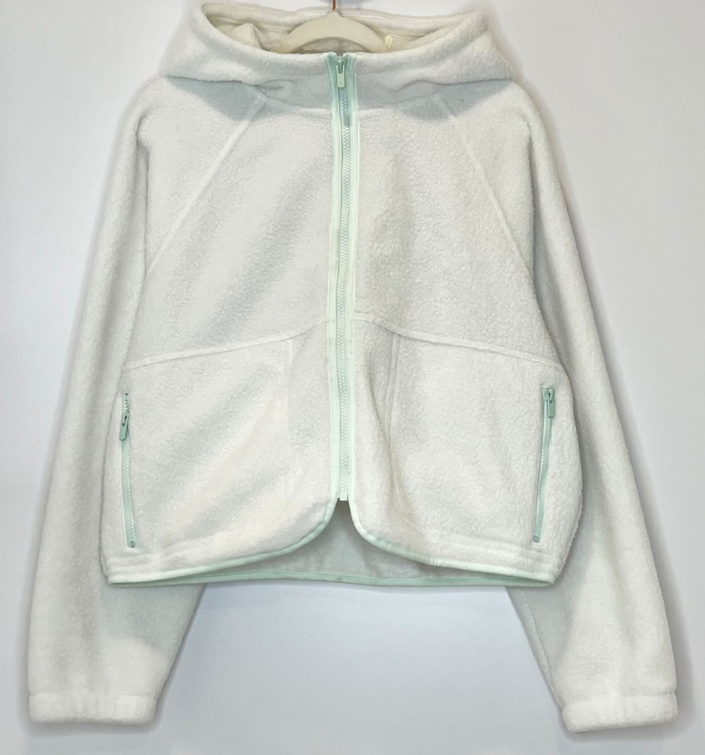 Manteau Sunday Best (M) blanc (polar avec capuche)