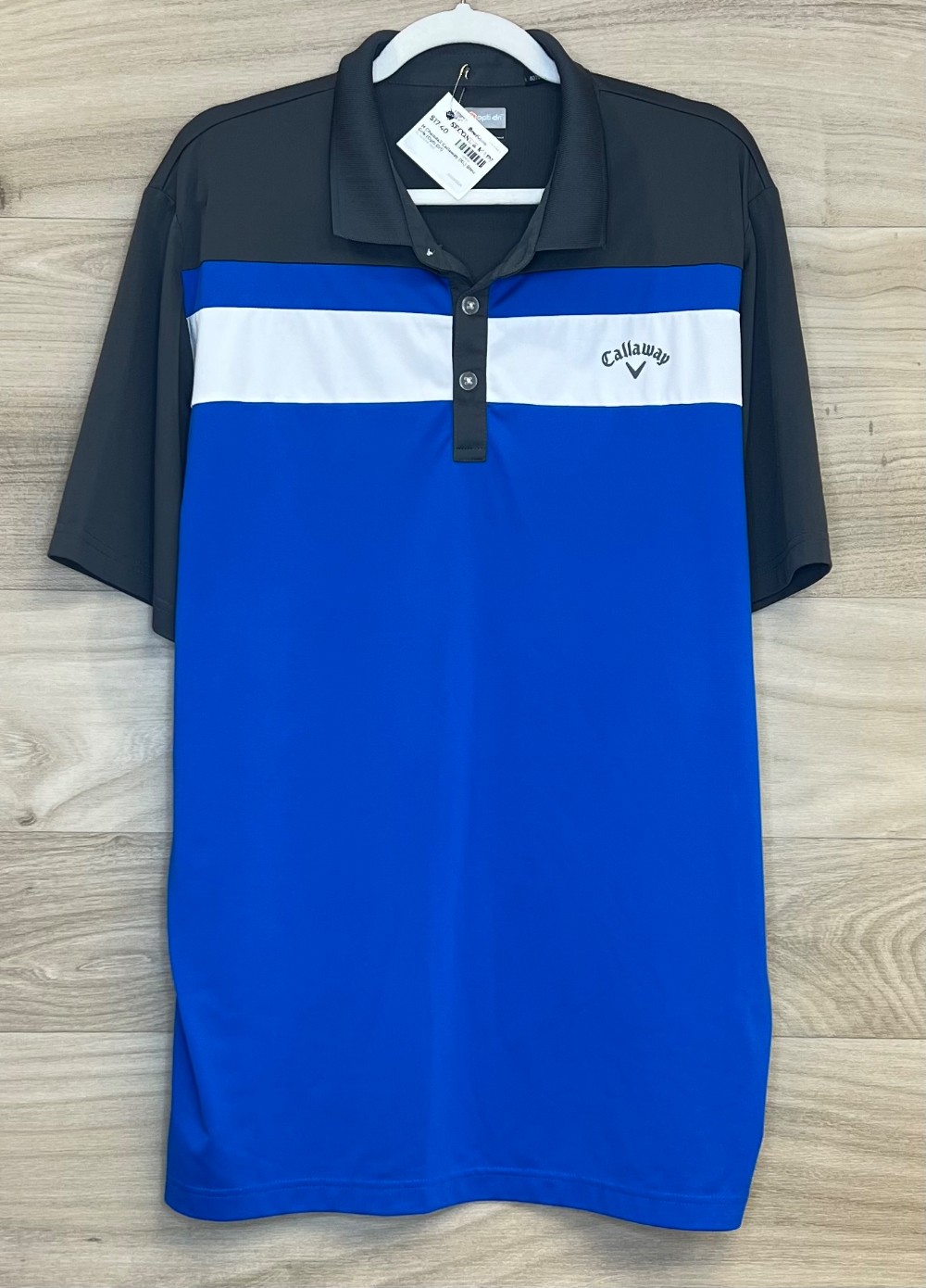 H Chandail Callaway (XL) Bleu Gris (Opti Dri)