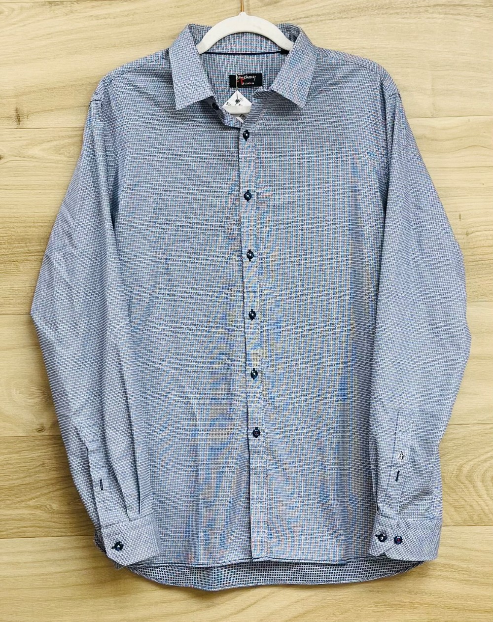 H Chemise Anthony of London (L) Bleu et Blanc