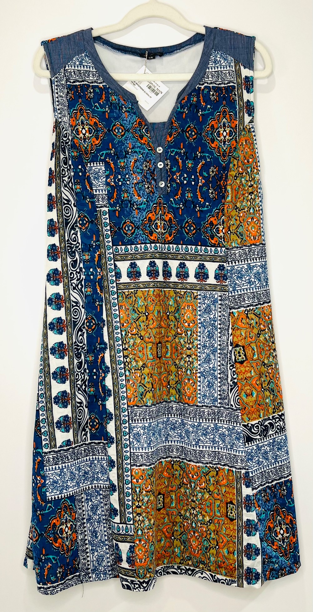 Robe EMOTIONS (L) bleu et orange
