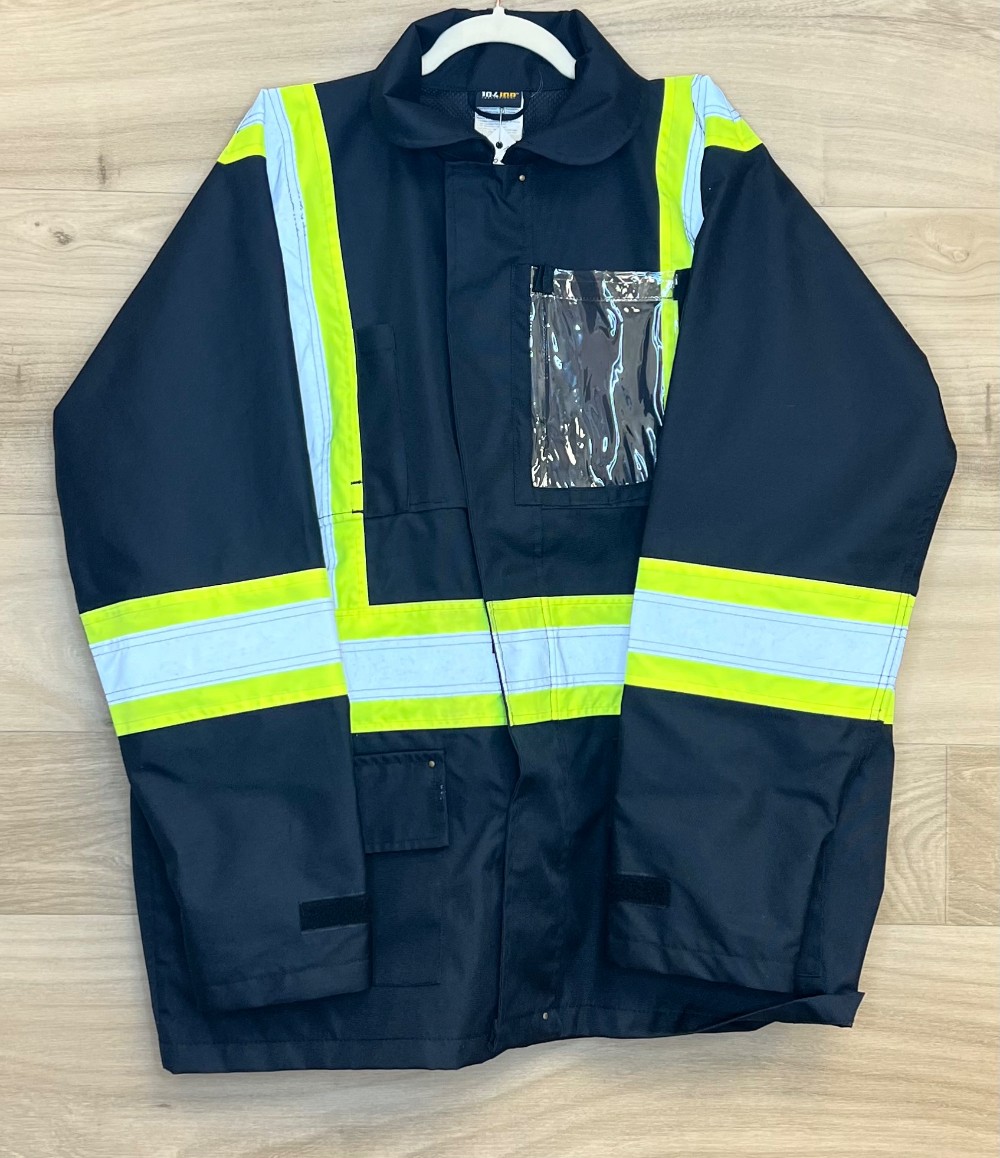 H Manteau 104 Job (XL) noir réfléchissant