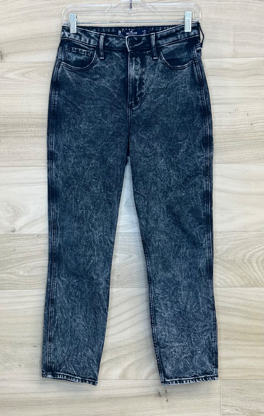 Jeans Hollister (XS/26/3) noir marbré