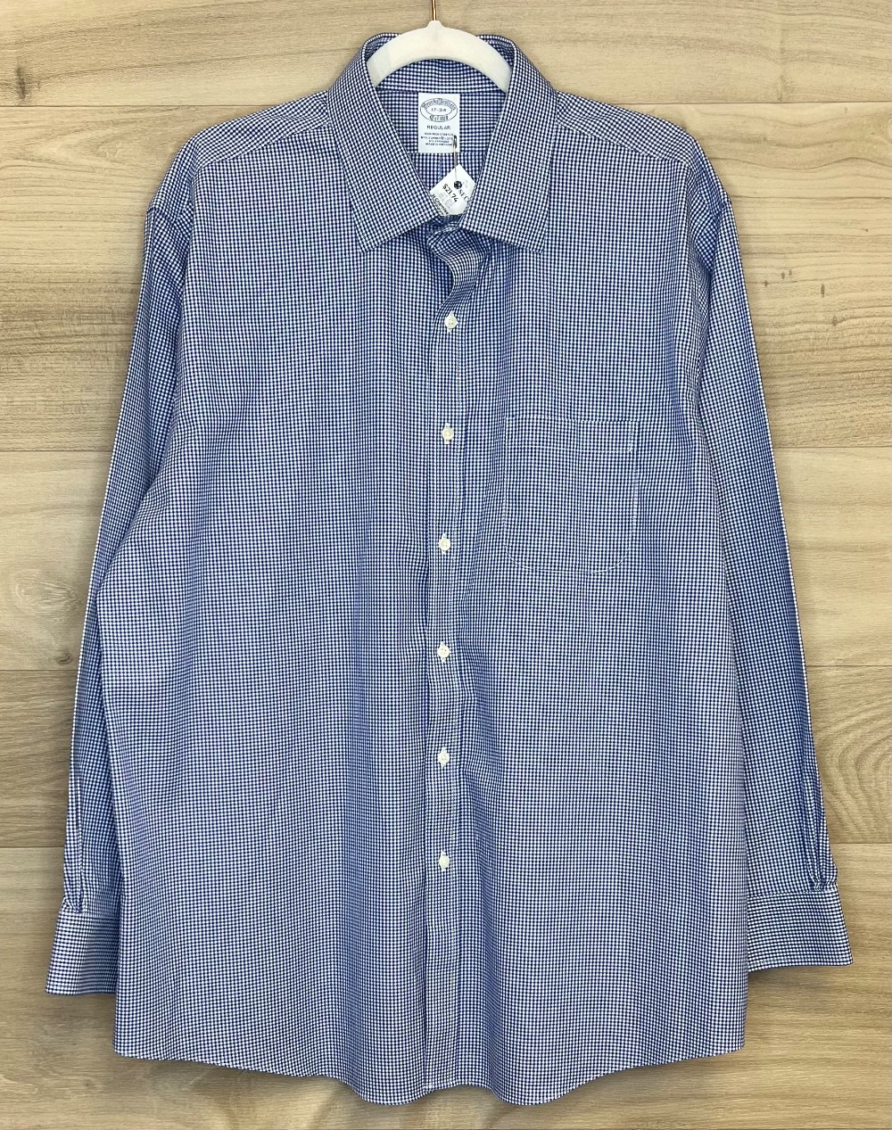 H Chemise Brooks Brothers (XL) carreaux bleu et blanc