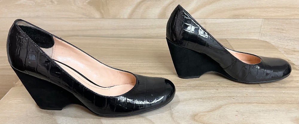 Chaussures Franco Sarto (9.5) noir vernis